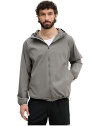 EA7 - Jassen ,Grijs ,Polyester Ventus 7 Hooded Sweatshirt - Lyst