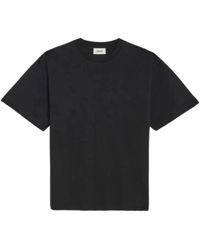 A PAPER KID - Schwarzes T-Shirt Mit Perlenbeschriftung - Lyst