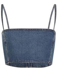 Alaïa - Blauwe Topkleding Voor Vrouwen Aw25 - Lyst