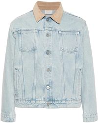 Drole de Monsieur - Jassen ,Blauw ,Denim Denim Jas - Lyst