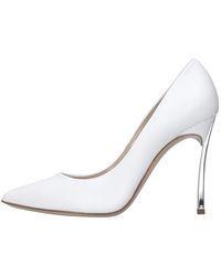 Casadei - Schoenen ,Wit ,Leer Blade Minorca Pump - Lyst