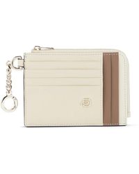 Piquadro - Accessoires ,Polyester Kaarthouder Met Sleutelhanger - Lyst