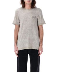 Golden Goose - Graues T-Shirt Mit Rundhalsausschnitt Trendiger Look - Lyst
