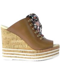 Hogan - Sandales à talon compensé - Lyst