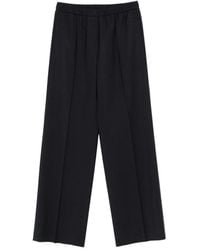 Peserico - Broek Met Elastische Tailleband En Persvouw - Lyst