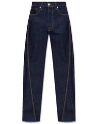 Lanvin - Jeans con dettagli di cucitura - Lyst