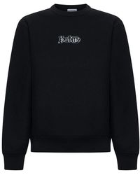 Burberry - Hoodies & Sweatvesten ,Zwart ,Katoen Zwarte Hoodie Met Tailleband - Lyst