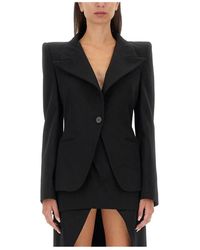 McQueen - Double-Breasted Wool Blazer - Lyst