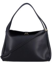 THEMOIRÈ - Vegane Leder Schulter Crossbody Tasche Schwarz - Lyst