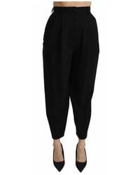 Dolce & Gabbana - Broek Geplooide Broek Met Hoge Taille - Lyst