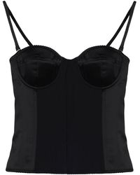 Liu Jo - Tops ,Zwart ,Katoen Bustier Top - Lyst