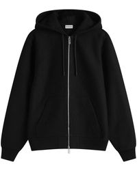 Burberry - Felpa con zip nera in cotone - Lyst