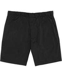 Michael Kors - Bermuda-shorts mit kordelzug in unifarbe - Lyst