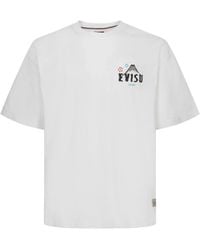 Evisu - Japanisches kabuki-inspiriertes t-shirt mit mount fuji grafik - Lyst