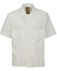 C.P. Company - Camicia in cotone a maniche corte con colletto - Lyst