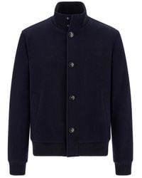 BOGGI - Wool Nylon Bomber - Lyst