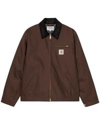 Carhartt - Jassen ,Bruin ,Katoen Detroit Jacket - Lyst