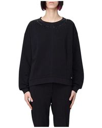 Liu Jo - Weißer Crewneck-Sweatshirt Mit Logo-Detail - Lyst
