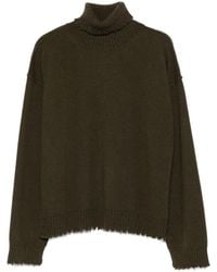 Uma Wang - Grüner Kaschmirpullover Aw25 - Lyst