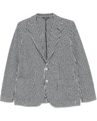 Circolo 1901 - Jassen ,Blauw ,Blauwe Knoopjas Met Zakken - Lyst