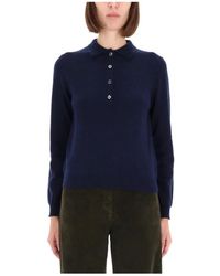 Aspesi - Truien & Vesten ,Blauw ,Kasjmier Cashmere Truien - Lyst