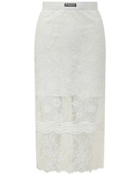 Pinko - Rokken ,Wit ,Katoen Harmonie Skirt - Lyst