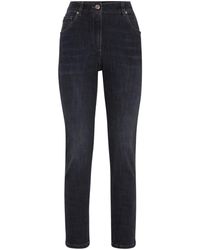 Brunello Cucinelli - Zwarte Denim Jeans Voor Mannen - Lyst