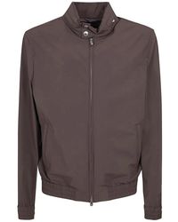 Brunello Cucinelli - Jassen ,Bruin ,Nylon Bonded Nylon Outerwear Jacket - Lyst