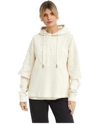 Jean Paul Gaultier - Oversized hoodie mit geprägtem logo - Lyst