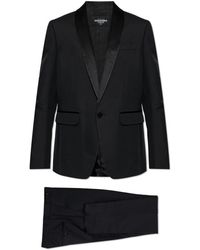DSquared² - Kostuums ,Zwart ,Katoen Single-Vent Pak - Lyst