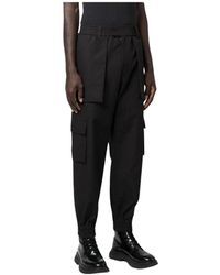 McQueen - Broeken ,Zwart ,Katoen Cargo Broek Van Katoen - Lyst