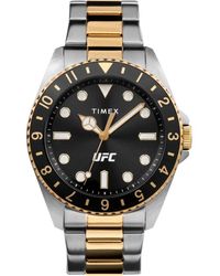 Timex - Accessoires ,Veelkleurig ,Analoge Roestvrijstalen Horloge Ufc Deput - Lyst