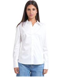 Guess - Overhemden ,Wit ,Katoen New Cate Shirt - Lyst