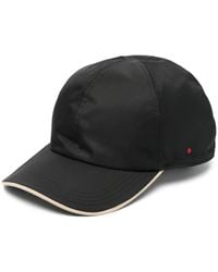 Kiton - Schwarze nylon-baseballkappe mit logo - Lyst