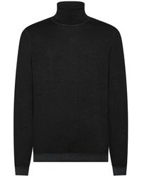 Sun 68 - Truien & Vesten ,Zwart ,Turtle Sweater Vintage L/S - Lyst