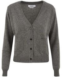 Not Shy - Truien & Vesten ,Grijs ,Kasjmier Ava Cashmere Cardigan - Lyst