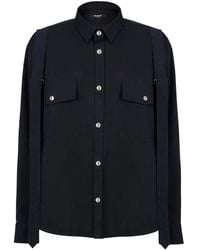 Balmain - Shoulder-strap Oversized Shirt - Lyst