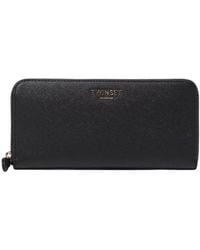 Twinset - Elegante Zwarte Portemonnee Organizer - Lyst