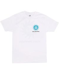 Obey - Klassieke Witte Tee Met Spiraalprint - Lyst