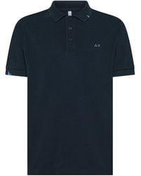 Sun 68 - Vintage Blaues Polyester Polo Shirt - Lyst