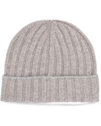Brunello Cucinelli - Ribbed Cashmere Beanie - Lyst