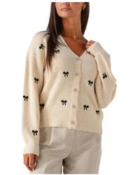Y.A.S - Truien & Vesten ,Polyester Geborduurde Gebreide Vest Voor Vrouwen - Lyst
