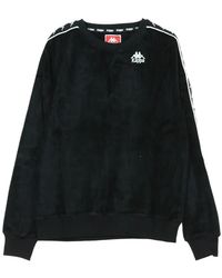 Kappa - Hoodies & Sweatvesten ,Zwart ,Katoen Crewneck Sweatshirt - Lyst
