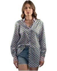 MC2 Saint Barth - Overhemden ,Veelkleurig ,Katoen Camicia - Lyst