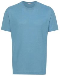 Zanone - Klare blaue t-shirts und polos - Lyst