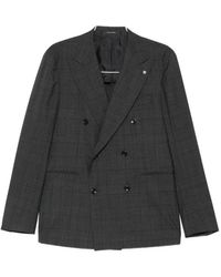 Tagliatore - Double-Breasted Pak Met Ruitpatroon - Lyst