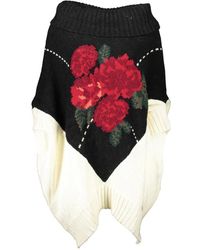 Blugirl Blumarine - Handbestickter hoher halsausschnitt pullover - Lyst