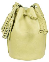 Il Bisonte - Quaste Leder Eimer Tasche Kordelzug - Lyst
