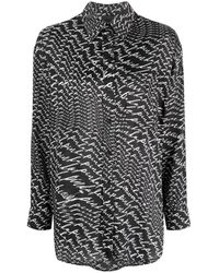 Pinko - Overhemden ,Zwart ,Elegante Lange Mouw Zwarte Blouse - Lyst