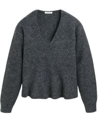 By Malene Birger - Truien & Vesten ,Grijs ,Wol Grijze Melange Mohair Trui - Lyst